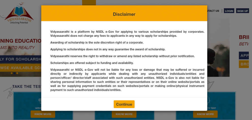 Vidyasaarathi scholarship 2021 portal online apply login, vidyasaarathi.co.in, विद्यासारथी स्कॉलरशिप योजना 2021 helpline number