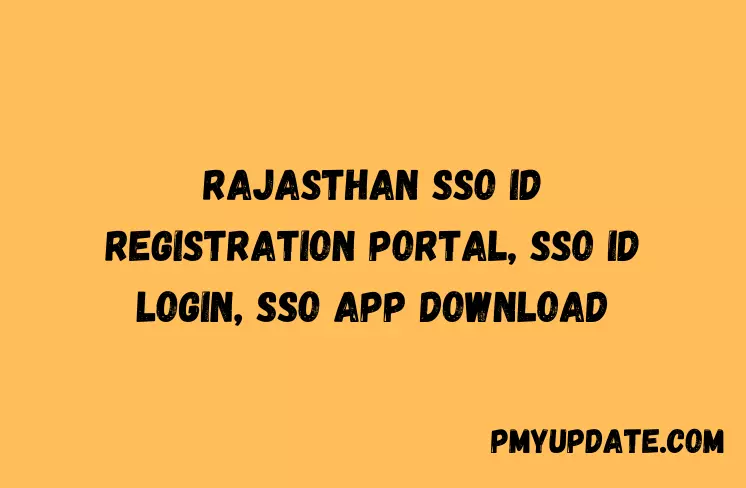 Rajasthan SSO Id Registration Portal